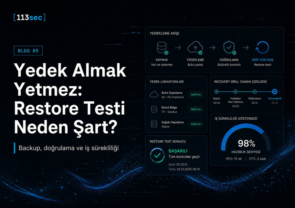 Yedek Almak Yetmez: Restore Testi Neden Şart?