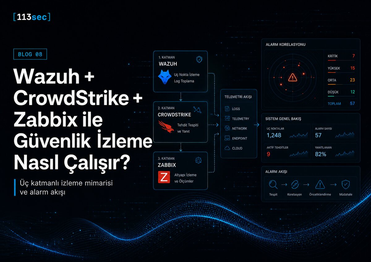 Wazuh, CrowdStrike ve Zabbix ile Güvenlik İzleme Nasıl Çalışır?