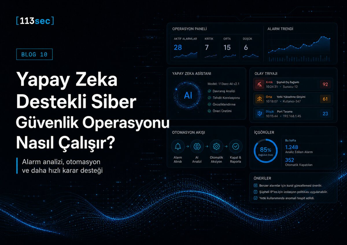 Yapay Zeka Destekli Siber Güvenlik Operasyonu Nasıl Çalışır?